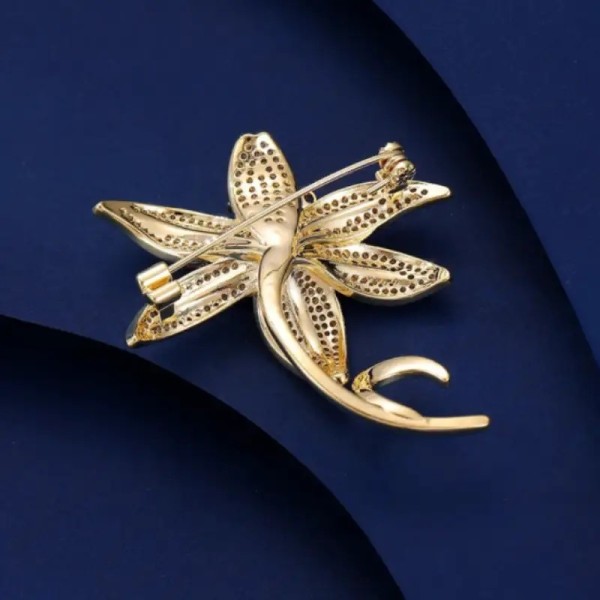broche fleur de lys orlane vue arrière