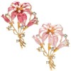 broche fleur de lys isadora rose et magenta