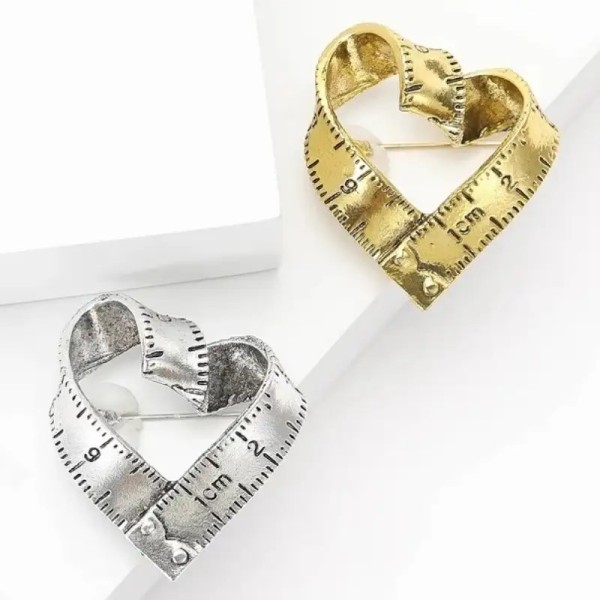 broche en forme de coeur tissia