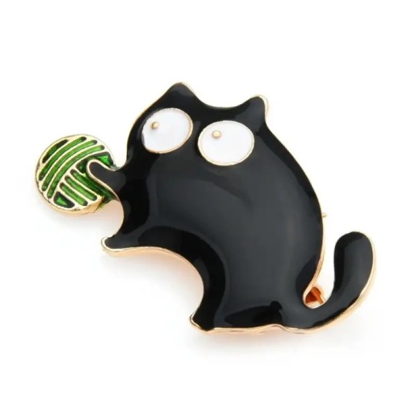 broche chat noir nimzo joueur