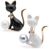 broche chat ciara avec perle