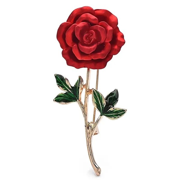 broche fleur rose rouge scarlett