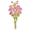 broche fleur rose viva