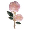 broche fleur rose transparente séraphine
