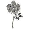 broche fleur rose bliss avec strass