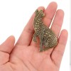broche bijou solweig en forme de chat egyptien