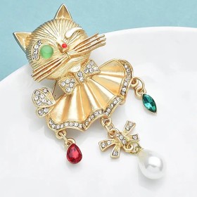 bijou chat roxie original avec perles