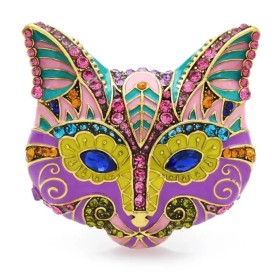 broche tête de chat venetia colorée