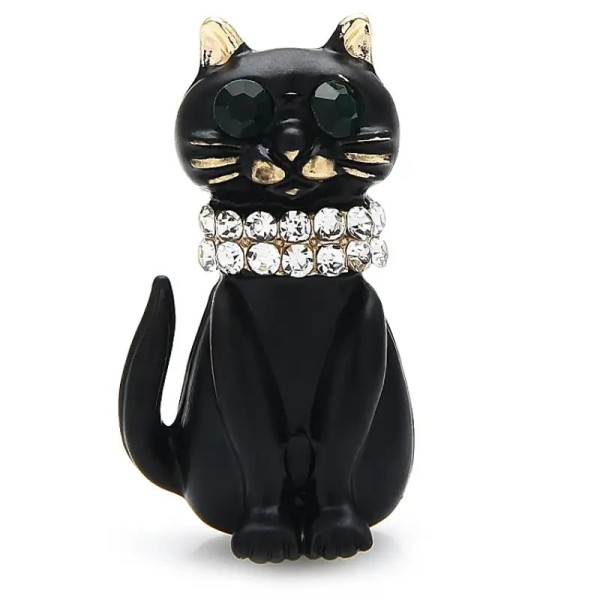 broche chat noir pixie