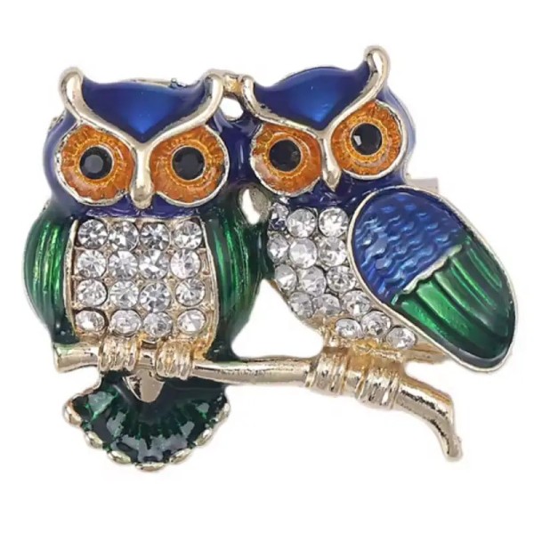 broche hibou whisper émaillée