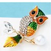 broche chouette morrigan strass